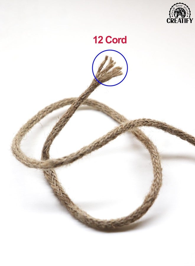 CREATIFY Natural Jute Rope (20 Meters, 5mm, 12 Cord) | Jute Twine | Jute Thread | Eco-Friendly String for Craft, Art, Décor & More - Image 4